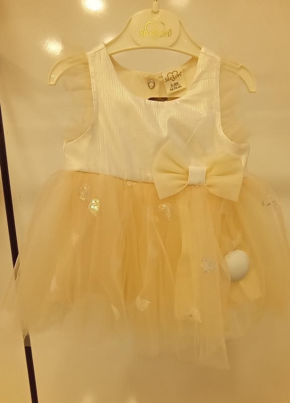 SERKON Kids 0108 Janjanlı BEBEK Elbise Abiye