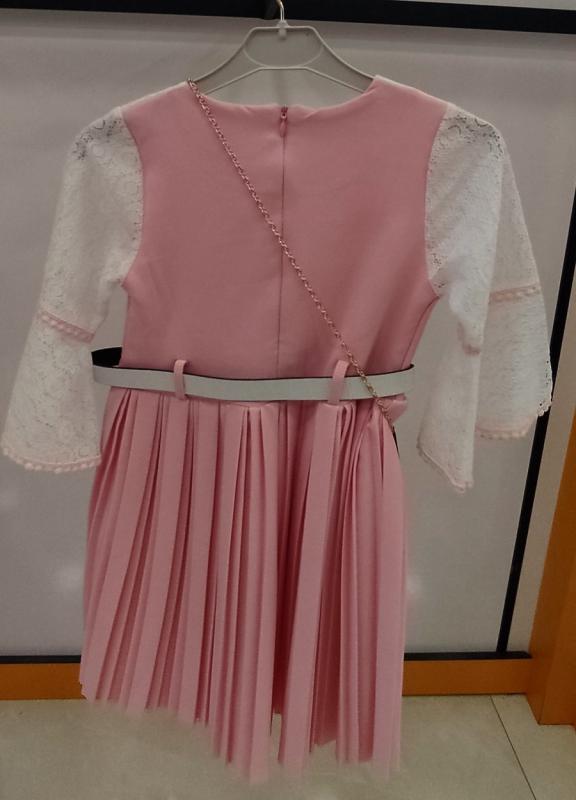 İ.CAN Kids 1277 Piliseli Çantalı Çocuk Elbise