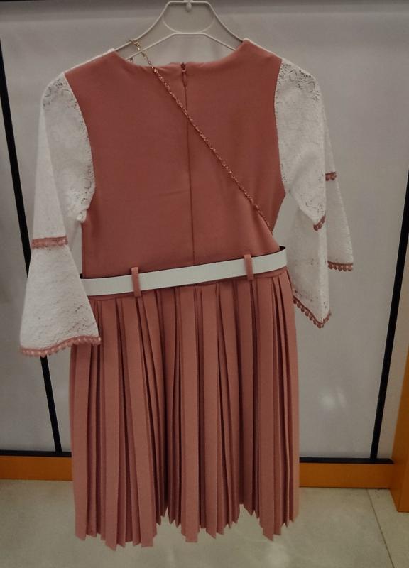 İ.CAN Kids 1277 Piliseli Çantalı Çocuk Elbise