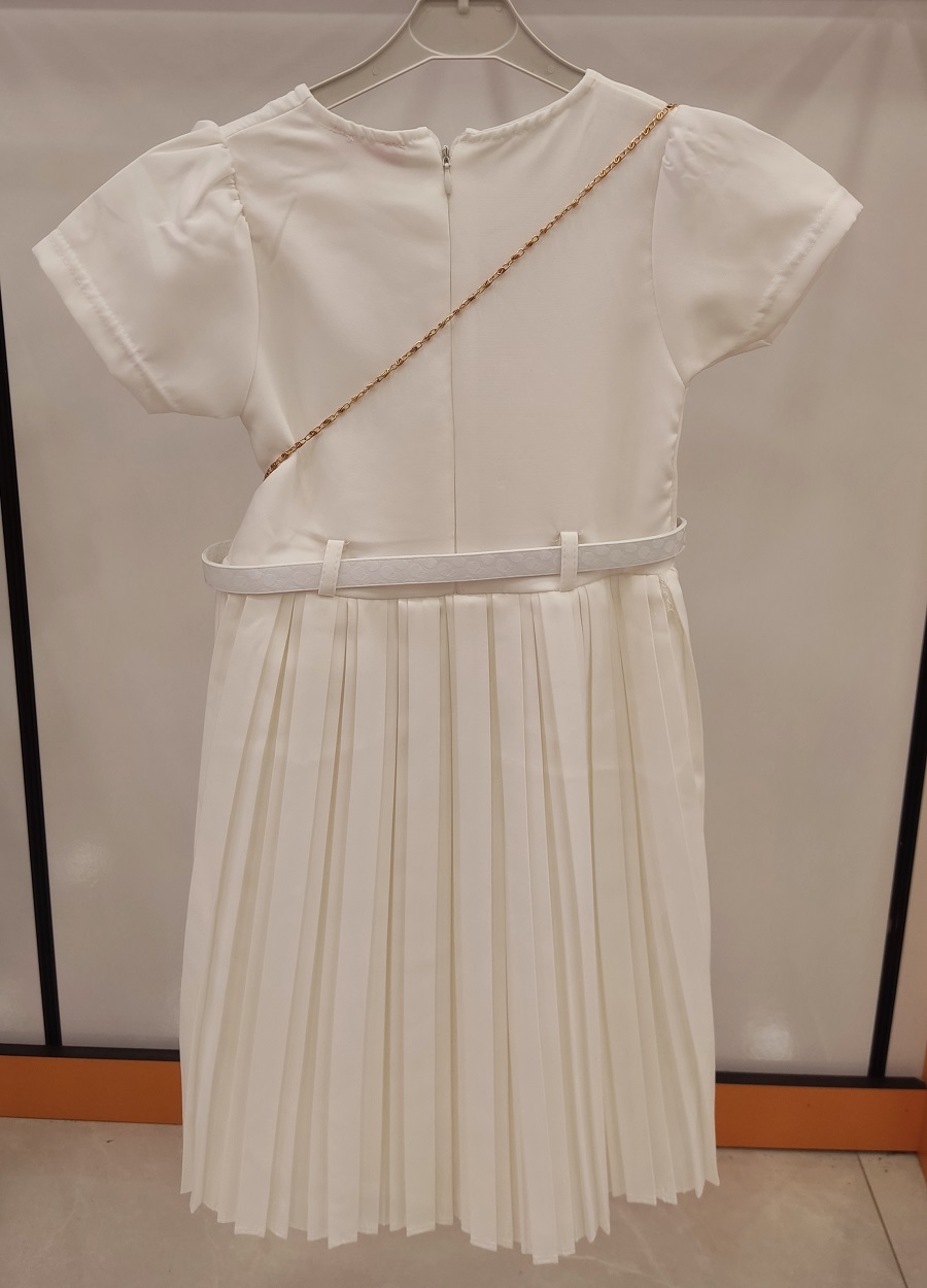 ALSİMA Kids 872 Piliseli Çantalı Çocuk Elbise