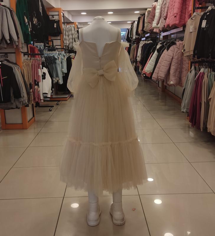 ŞEKER Kids 3677 Kız Çocuk Kolları Tül Abiye