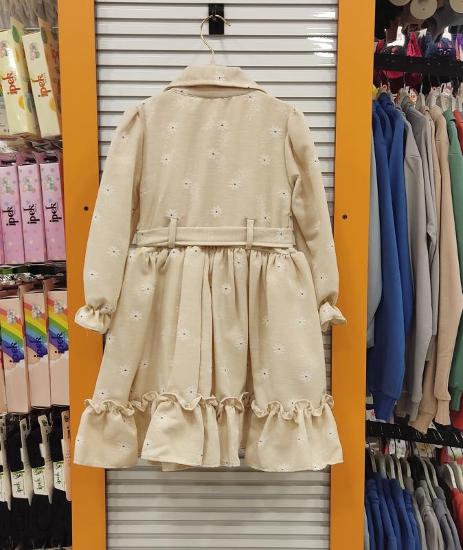 MİSS%20KUĞU%20Kids%208519%20Kız%20Çocuk%20Çiçekli%20Ayıcıklı%20Elbise