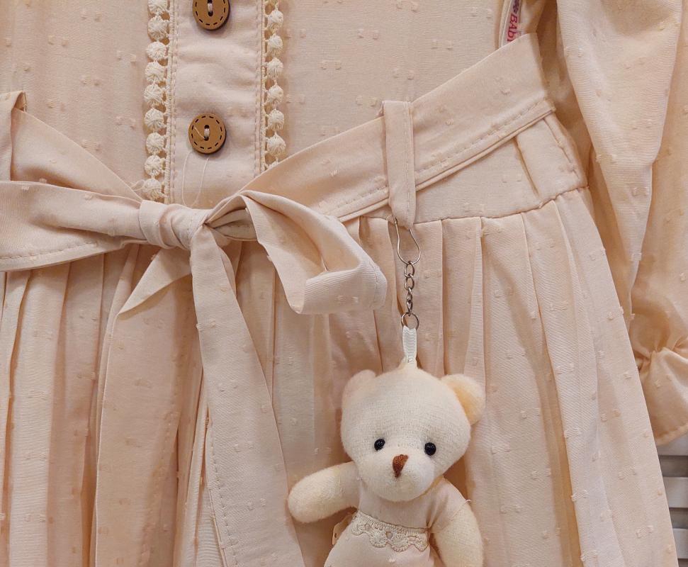 BABYLONE Kids 8503 Kız Çocuk Piliseli Kesme Elbise