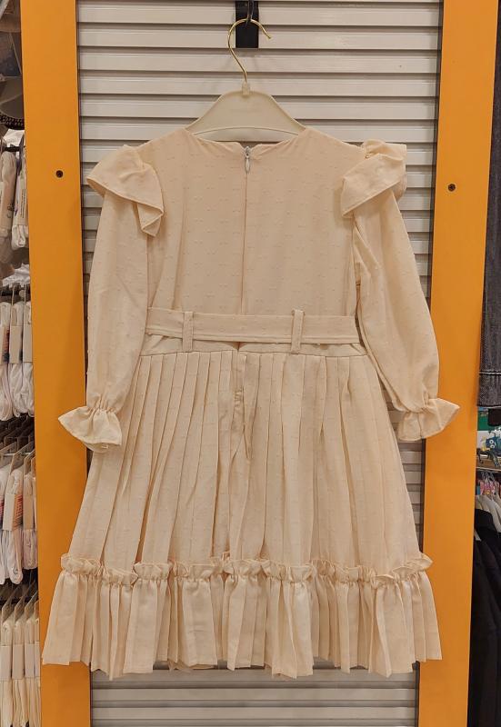 BABYLONE Kids 8503 Kız Çocuk Piliseli Kesme Elbise