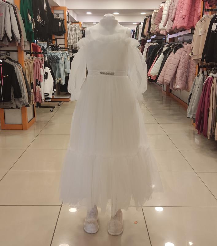 ŞEKER Kids 3677 Kız Çocuk Kolları Tül Abiye