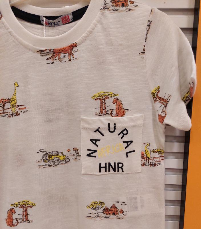 HAKNUR Kids 10251 Erkek Çocuk Baskılı Penye Tişört