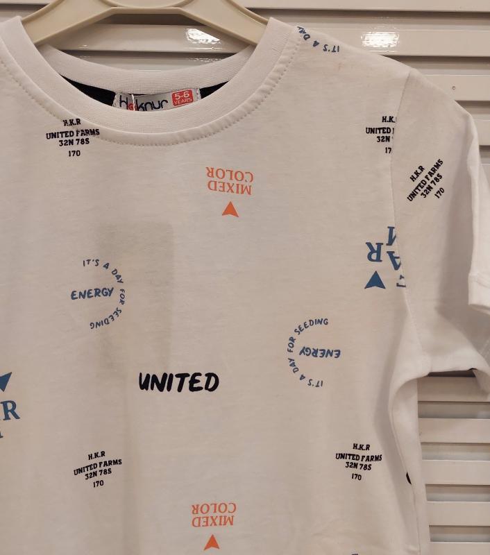 HAKNUR Kids 10344 Erkek Çocuk Suprem Baskılı Penye Tişört