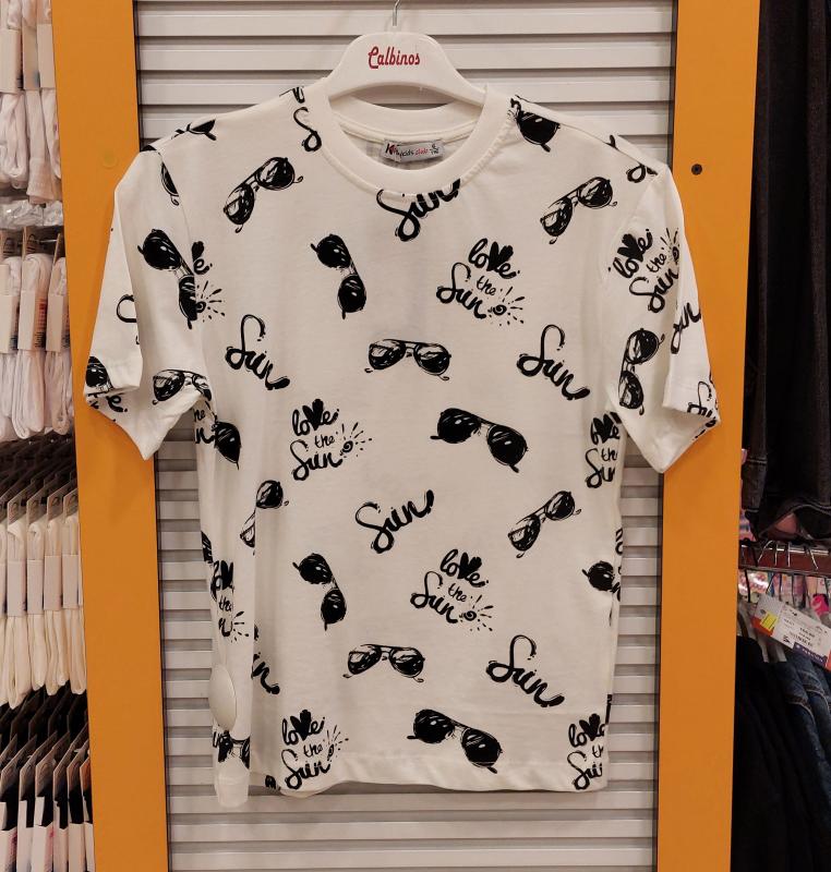 HAY Kids 790 Erkek Çocuk Gözlüklü Penye Tişört