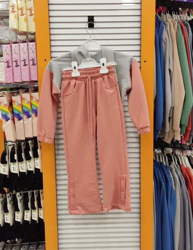 YAVRUCAK Kids 6909 Cep Detaylı Kız Çocuk 2li Takım