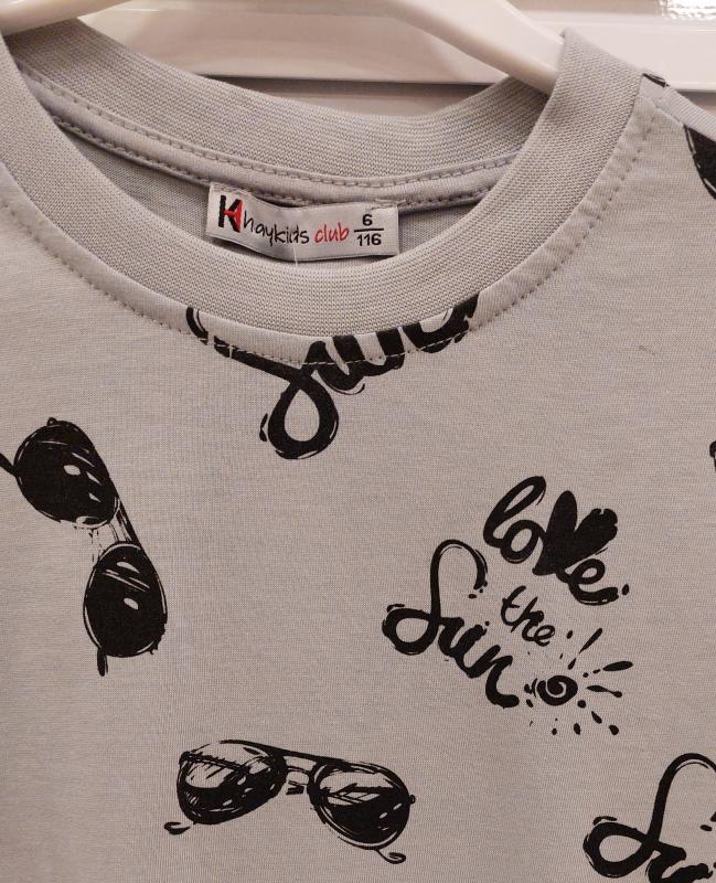 HAY Kids 790 Erkek Çocuk Gözlüklü Penye Tişört