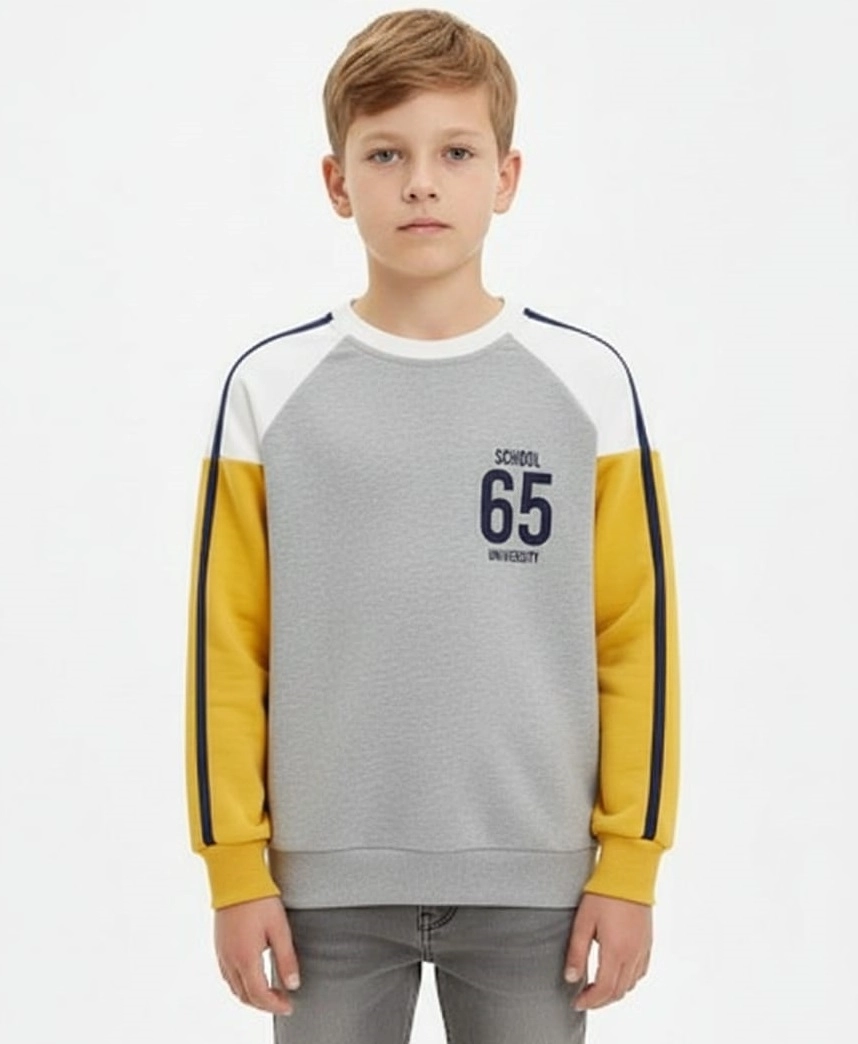HAY Kids 24092 Erkek Çocuk Bisiklet Yaka Sweat