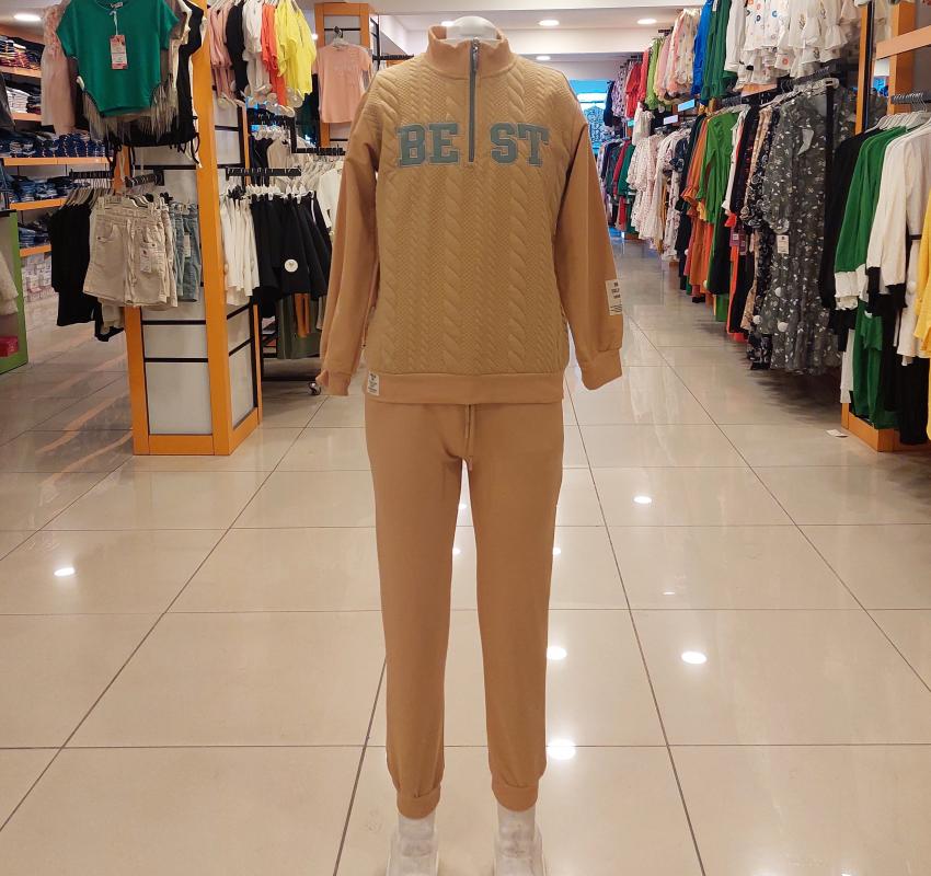 YAVRUCAK 6927 Best Kız Çocuk Paçası Lastikli 2li Takım