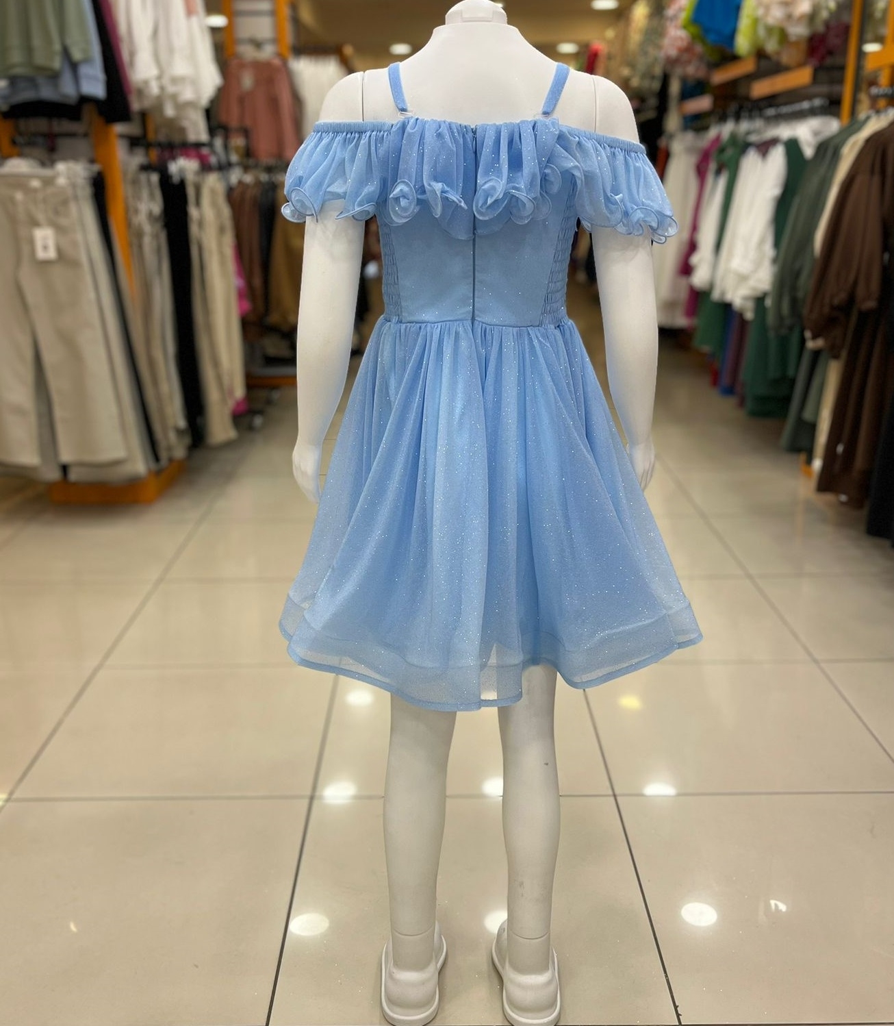 ONBUCO Kids 1574 Kız Çocuk Beli İncili Kısa Abiye