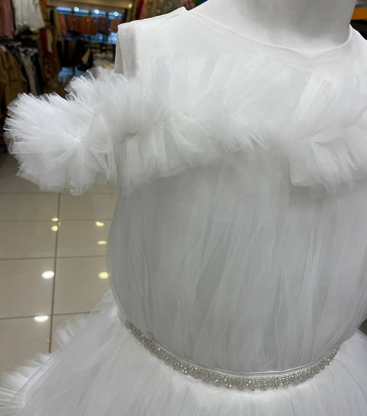 DAİSYGİRLS Kids 2328 Kız Çocuk Fırfırlı Kuyruk Abiye