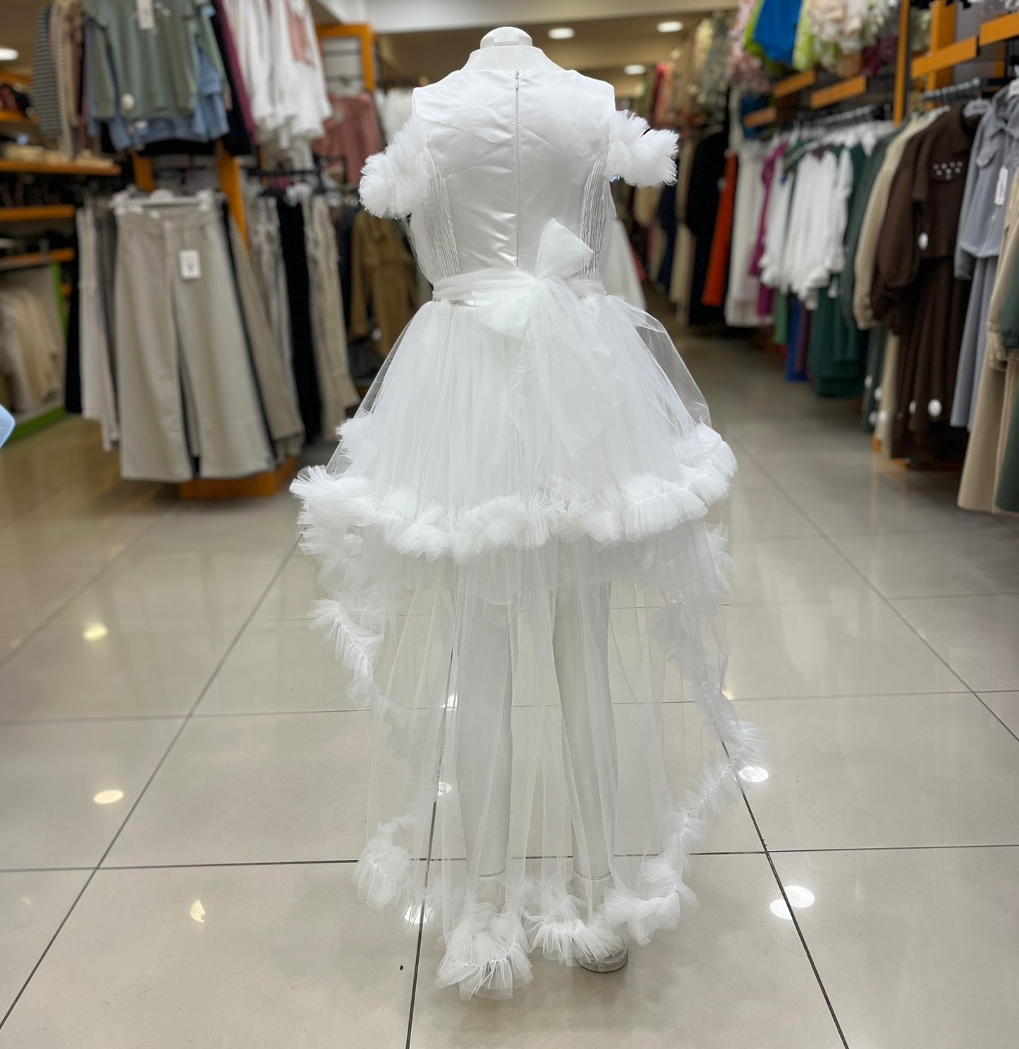 DAİSYGİRLS Kids 2328 Kız Çocuk Fırfırlı Kuyruk Abiye