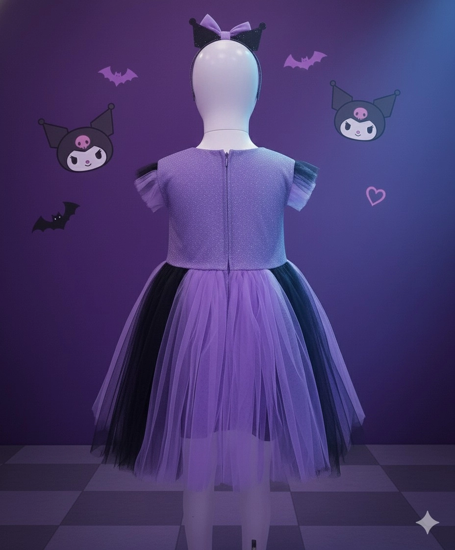 01034 Lumia Kids Kız Çocuk Kuromi Elbise
