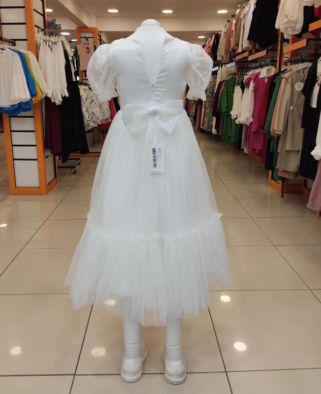 ŞEKER Kids 4164 Kolu Beli Çiçek Desenli Kız Çocuk Abiye