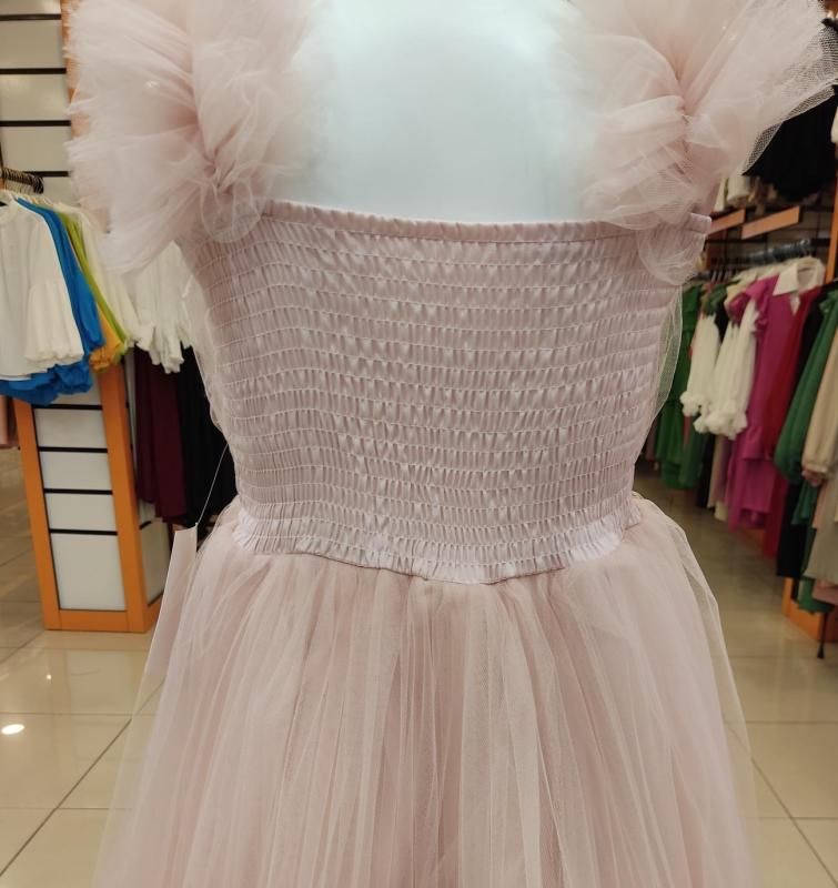 MİARAS Kids 5013 Omzu Fırfırlı Kız Çocuk Abiye