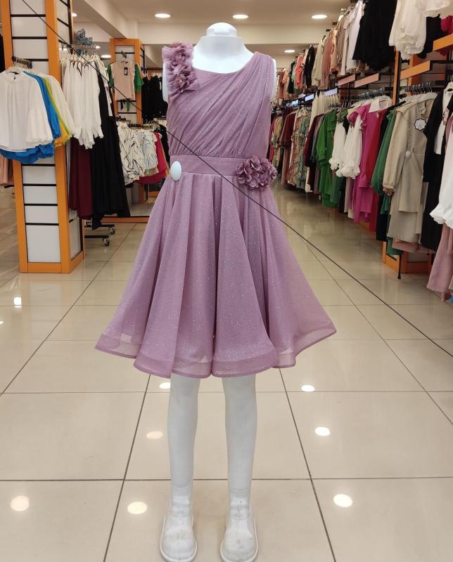 ONBUCO Kids 1536 Askısı Dantel Kız Çocuk Kısa Abiye