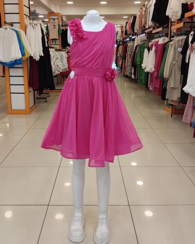ONBUCO Kids 1536 Askısı Dantel Kız Çocuk Kısa Abiye