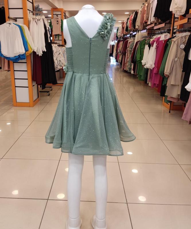 ONBUCO Kids 1536 Askısı Dantel Kız Çocuk Kısa Abiye