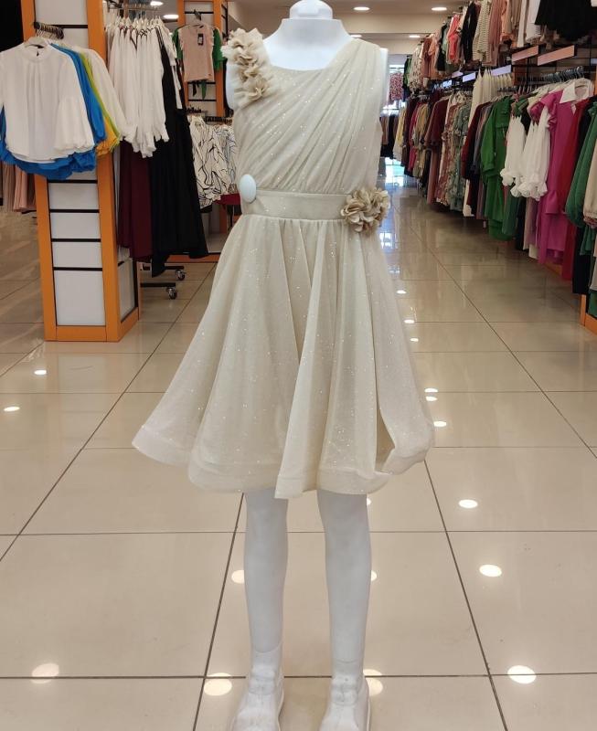 ONBUCO Kids 1536 Askısı Dantel Kız Çocuk Kısa Abiye