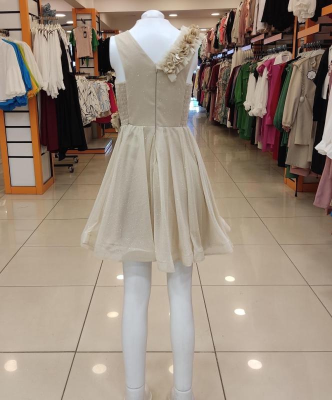 ONBUCO Kids 1536 Askısı Dantel Kız Çocuk Kısa Abiye