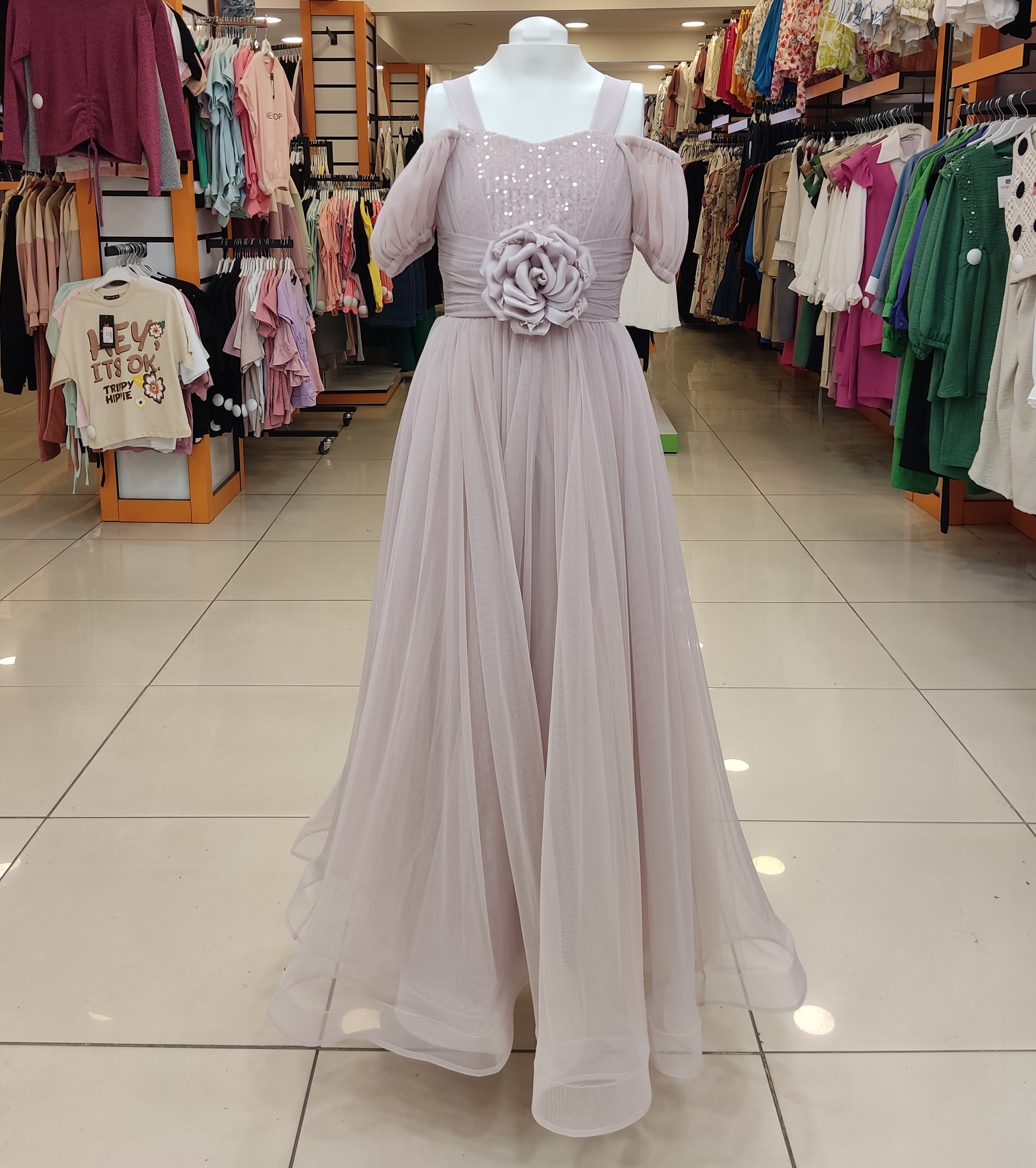 ONBUCO Kids 1568 Kız Çocuk Beli Güllü Çocuk Abiye