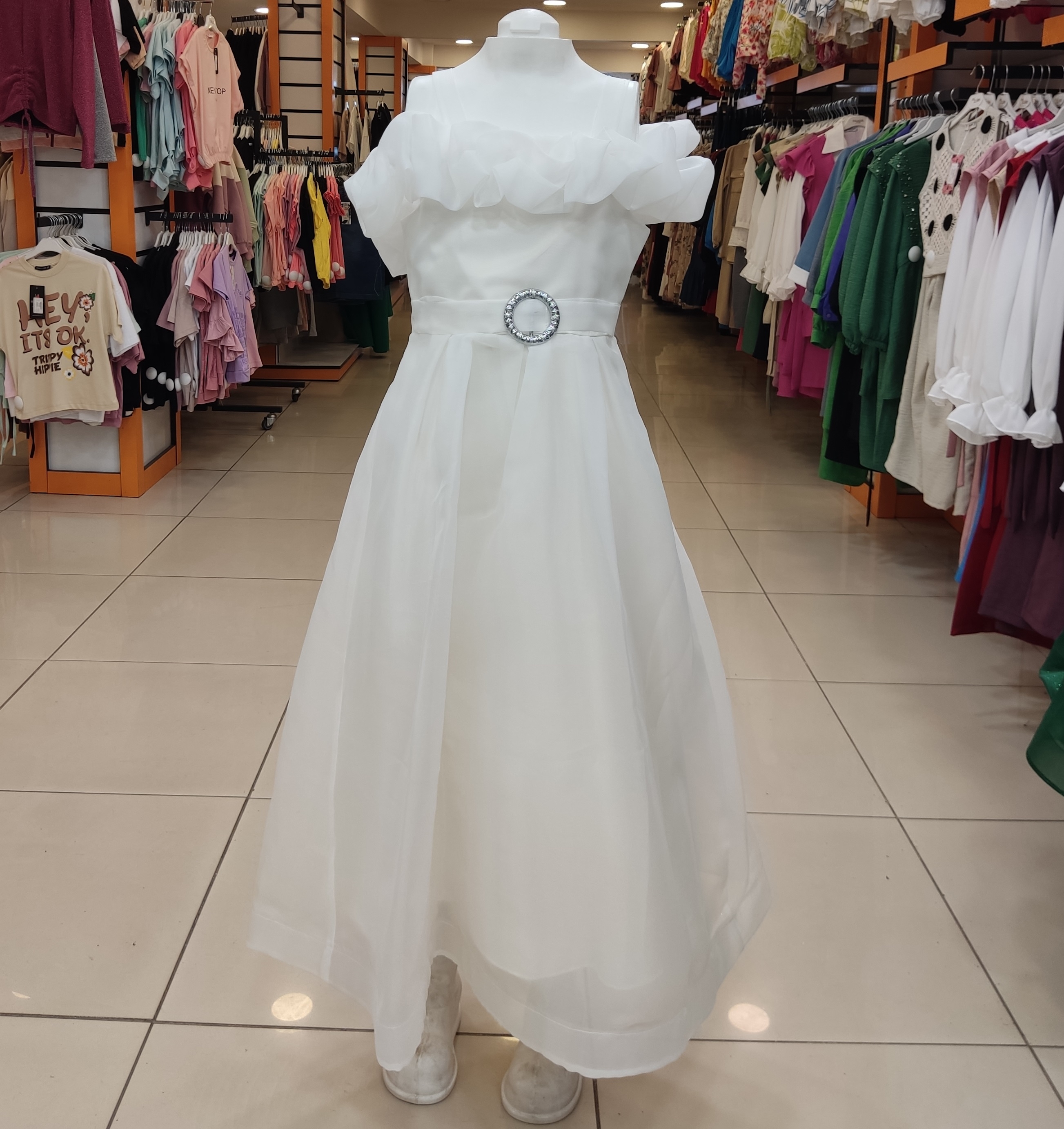 PRETTY Kids 2071 Kız Çocuk Beli Kemerli Çocuk Abiye