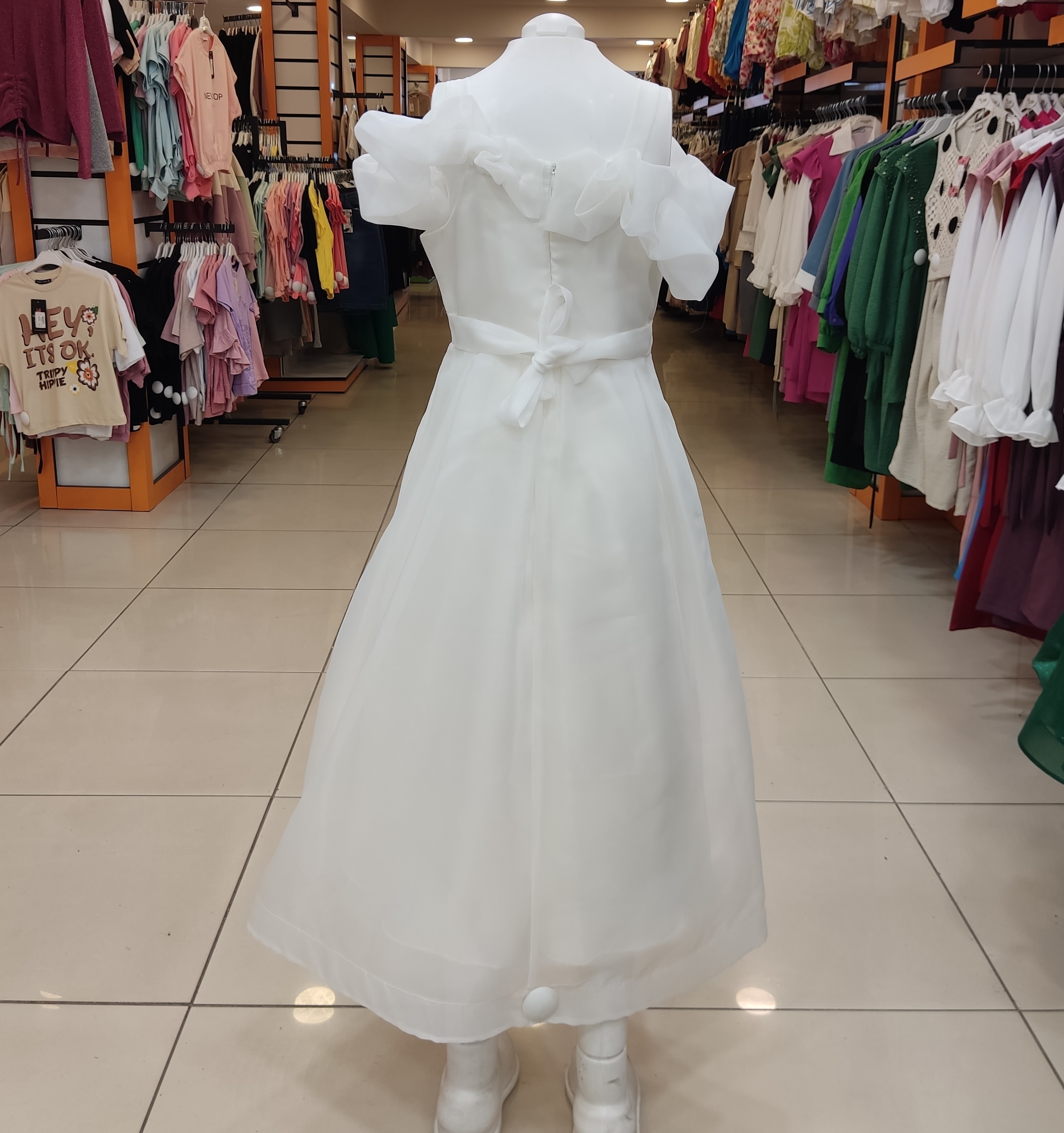 PRETTY Kids 2071 Kız Çocuk Beli Kemerli Çocuk Abiye