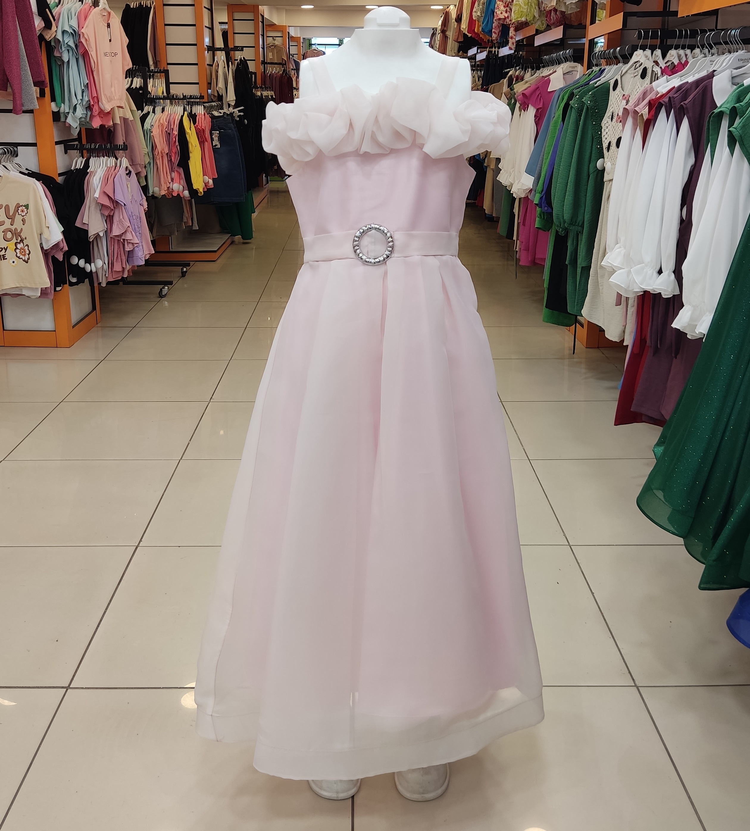 PRETTY Kids 2071 Kız Çocuk Beli Kemerli Çocuk Abiye