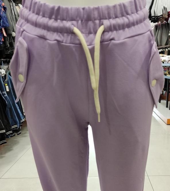 MIŞIL Kids KC2020 Cep Kapağı Çıtçıtlı Kız Çocuk Eşofman Alt