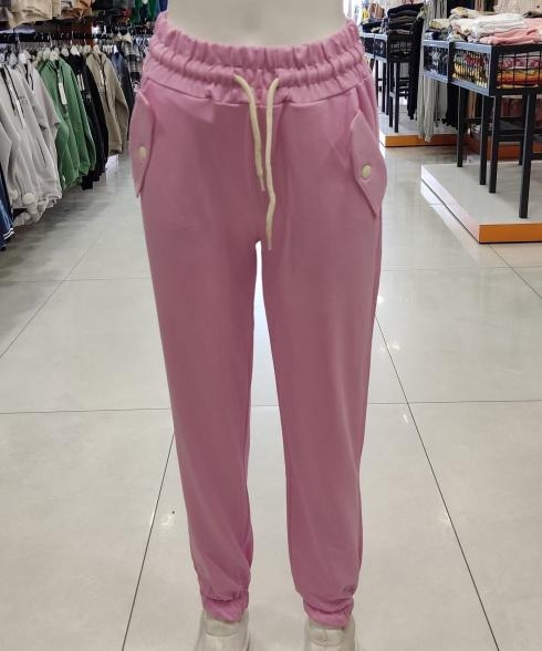 MIŞIL Kids KC2020 Cep Kapağı Çıtçıtlı Kız Çocuk Eşofman Alt