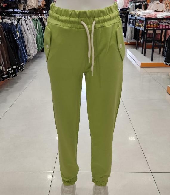 MIŞIL Kids KC2020 Cep Kapağı Çıtçıtlı Kız Çocuk Eşofman Alt