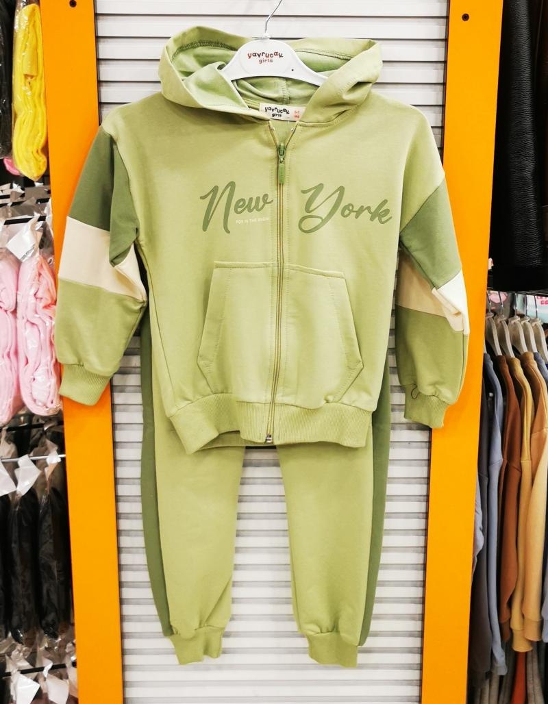 YAVRUCAK%20Kids%206959%20Kız%20Çocuk%20New%20York%20Yazılı%202li%20Takım