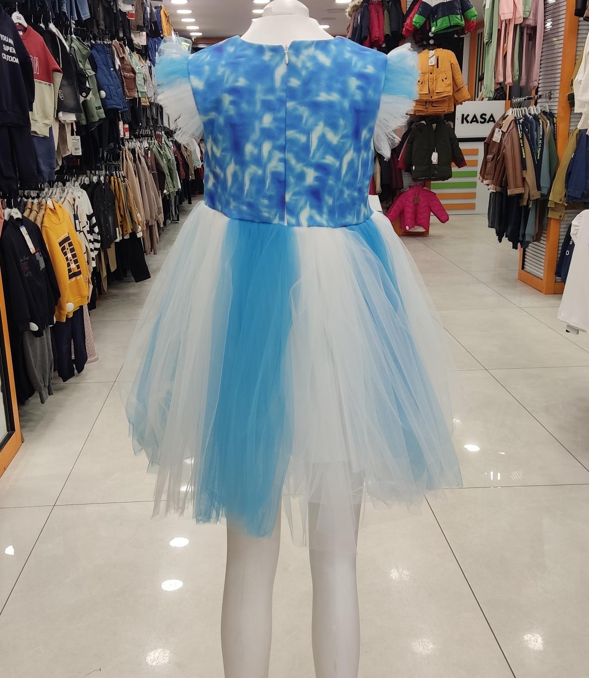 LUMİA Kids 0814 Kız Çocuk Elsa Elbisesi