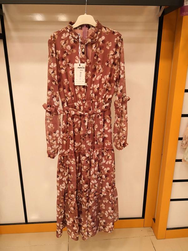 Morix Kids 211 Papatyalı Uzun Çocuk Elbise