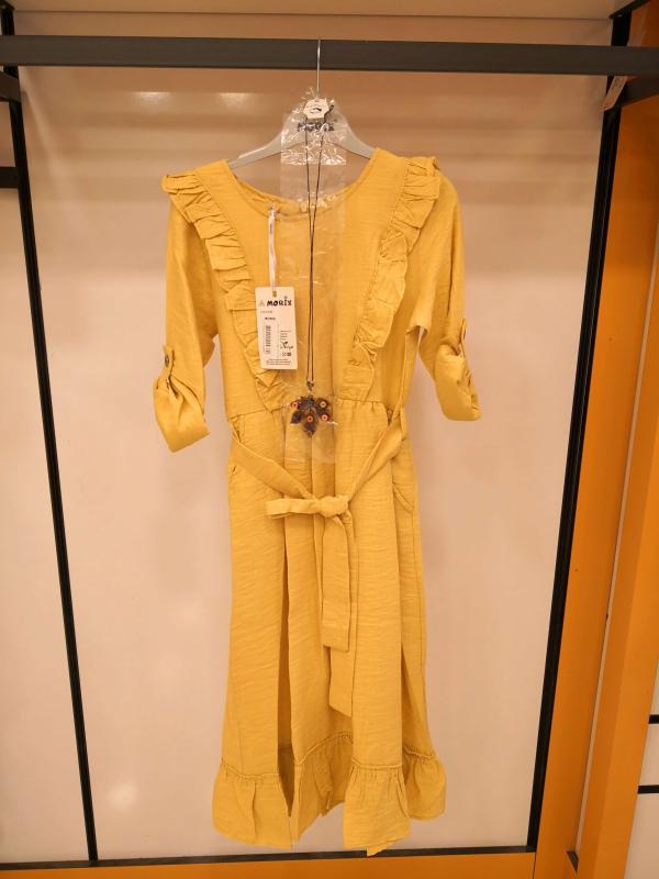 Morix Kids 125 Kemerli Uzun Çocuk Elbise