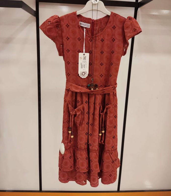 MORİX Kids 110 Kemerli Çocuk Elbise