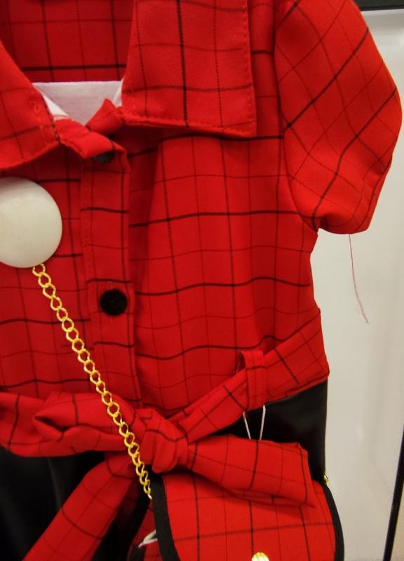 ENFETTO Kids 2174 Deri Etekli Çocuk Elbise