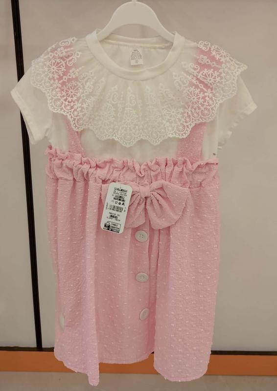 DADİVA Kids 149 Fiyonklu Askılı 2li Çocuk Elbise