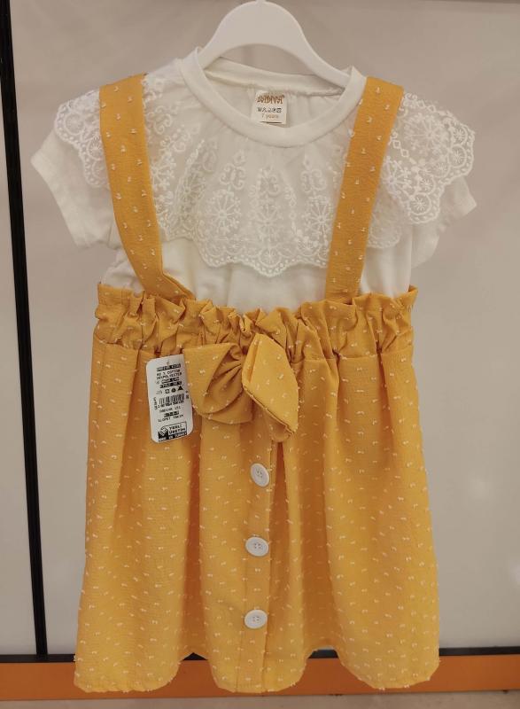 DADİVA Kids 149 Fiyonklu Askılı 2li Çocuk Elbise