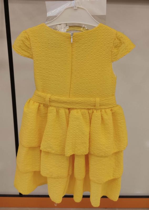 BABİLİ Kids 513 Taçlı Gofre Kız Çocuk Elbisesi