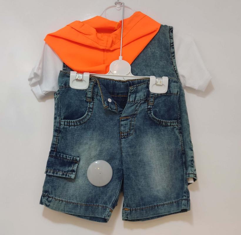 CANÖZ Kids 2504 Kot Yelekli Kaprili Erkek Çocuk Takım