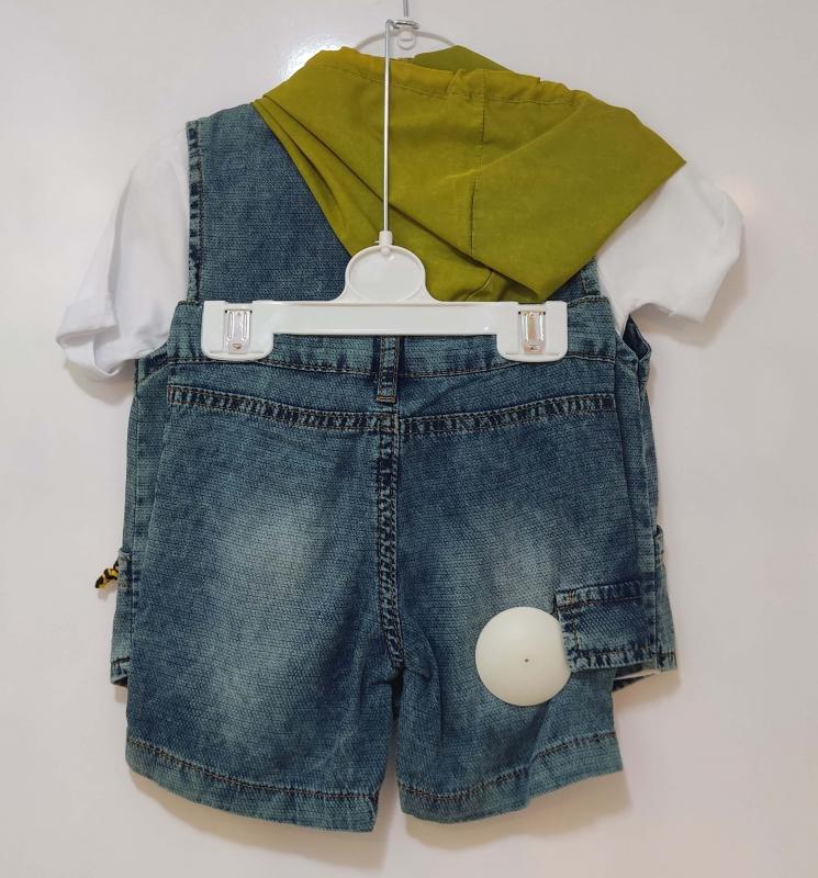 CANÖZ Kids 2504 Kot Yelekli Kaprili Erkek Çocuk Takım