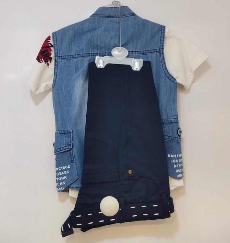 YAVRUCAK Kids 3525 kor Yelekli Erkek Çocuk 3lü Takım