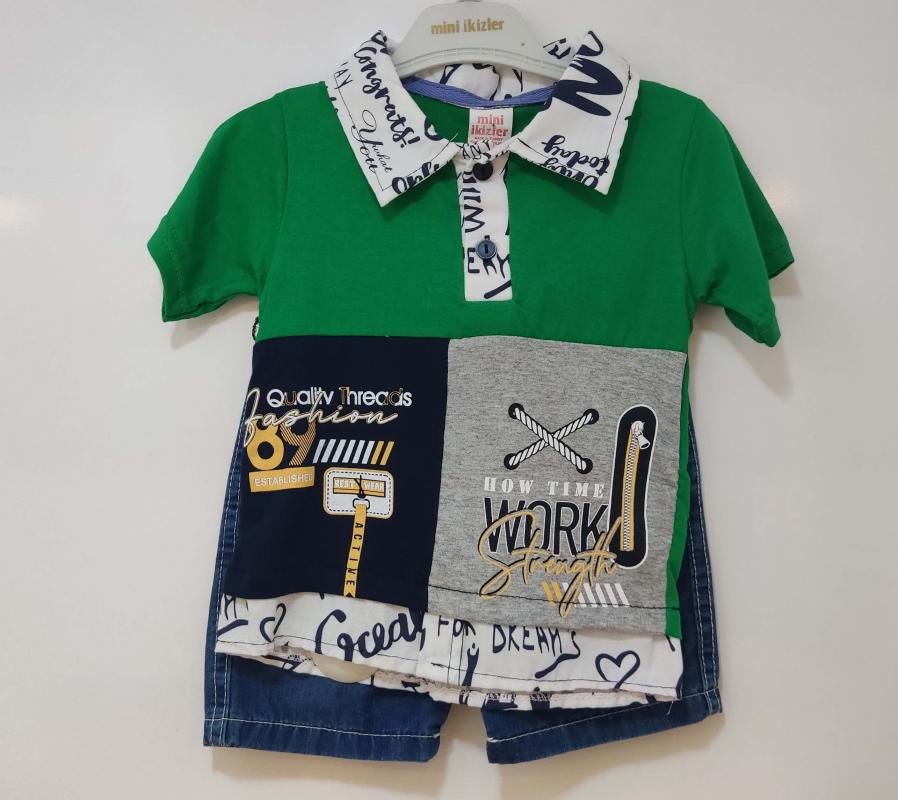 Mini İkizler Kids 315 Work Erkek Çocuk 2 li Takım