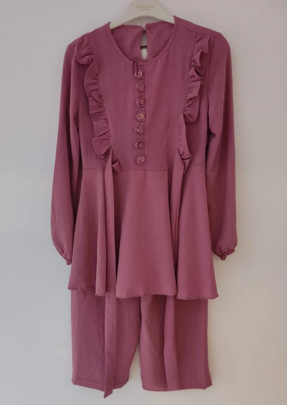 ESMAGÜL Kids 4080 Kız Çocuk Tunik Pantolon 2li Takım
