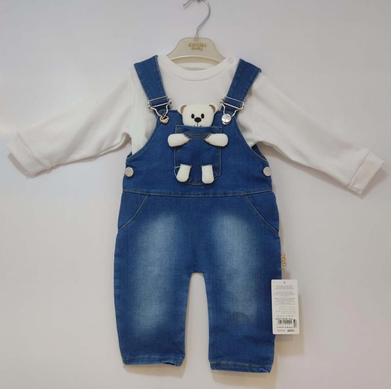 ERSİN Baby 1019 Erkek Çocuk Kot Slopet Tulum Takım