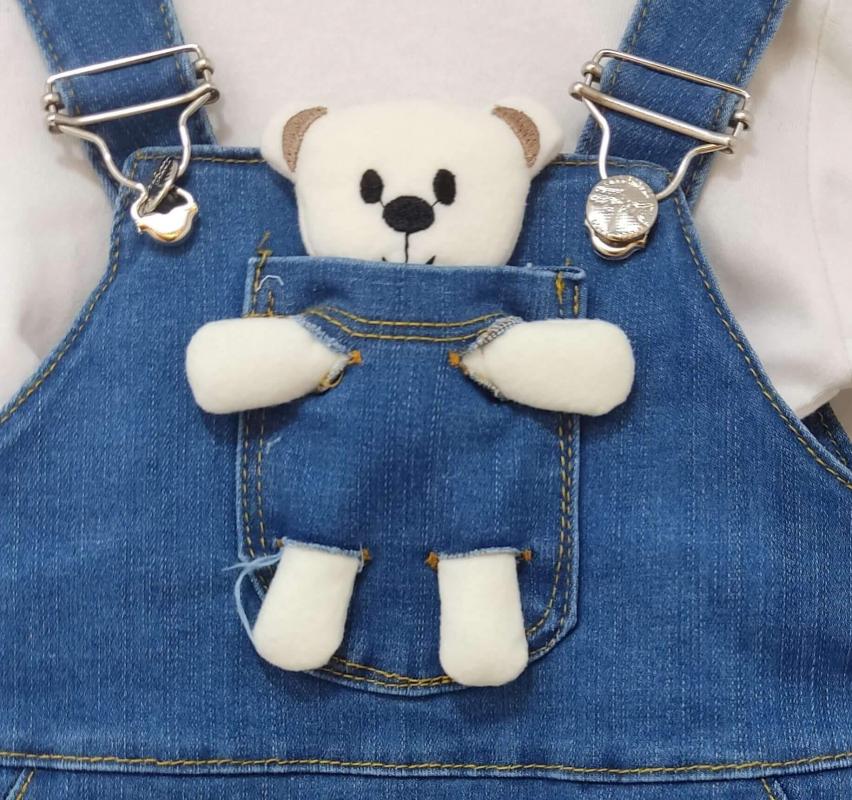 ERSİN Baby 1019 Erkek Çocuk Kot Slopet Tulum Takım